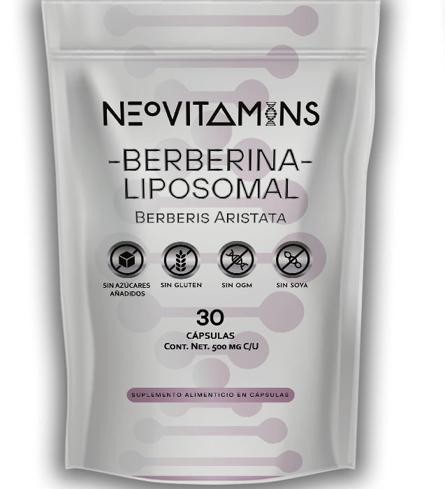 POUCH DE BERBERINA LIPOSOMAL CON 30 CÁPSULAS DE NEOVITAMINS