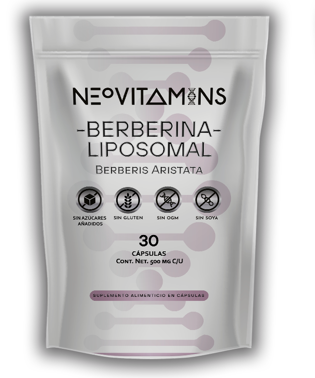 POUCH DE BERBERINA LIPOSOMAL CON 30 CÁPSULAS DE NEOVITAMINS