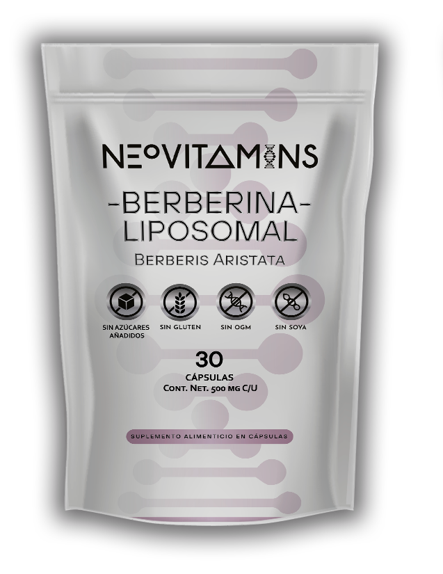 POUCH DE BERBERINA LIPOSOMAL CON 30 CÁPSULAS DE NEOVITAMINS
